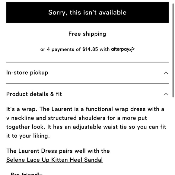 BOGO NWT Reformation Laurent Wrap Dress - Picture 6 of 6